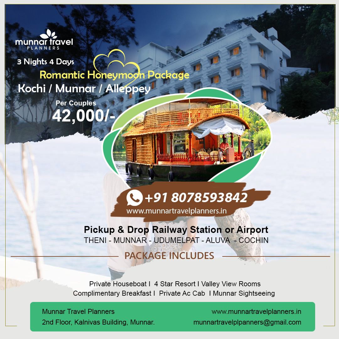 Deluxe Honeymoon Package Kerala