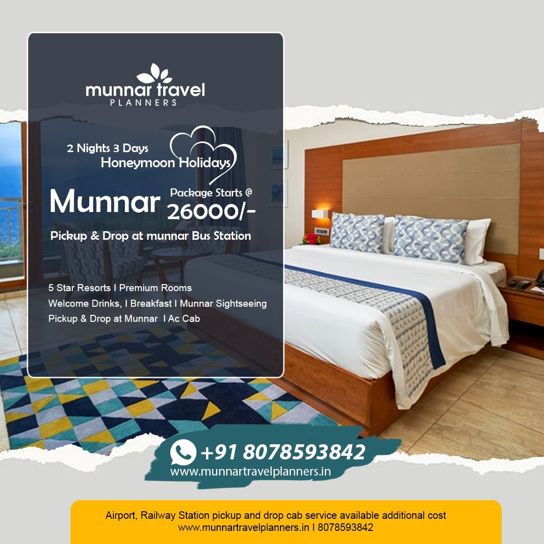 2 Nights 3 Days Honeymoon Package Munnar